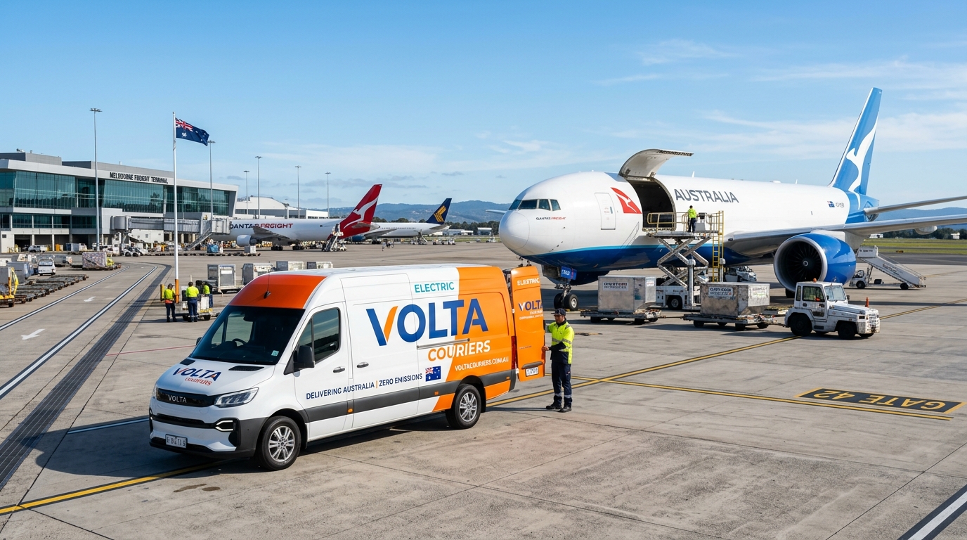 World Courier Group air cargo fleet and delivery van